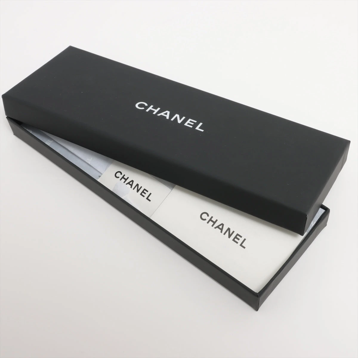 22K CHANEL シャネル スカーフ ココマーク ロゴ 白 (ホワイト