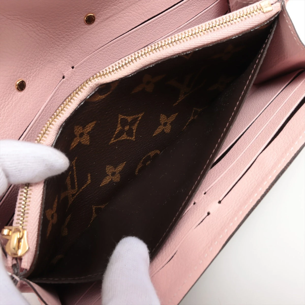 LOUIS VUITTON ポルトフォイユパラス　ローズバレリーヌ 長財布 ヴィトン モノグラム ポルトフォイユ・パラス M61279 ローズバレリーヌ