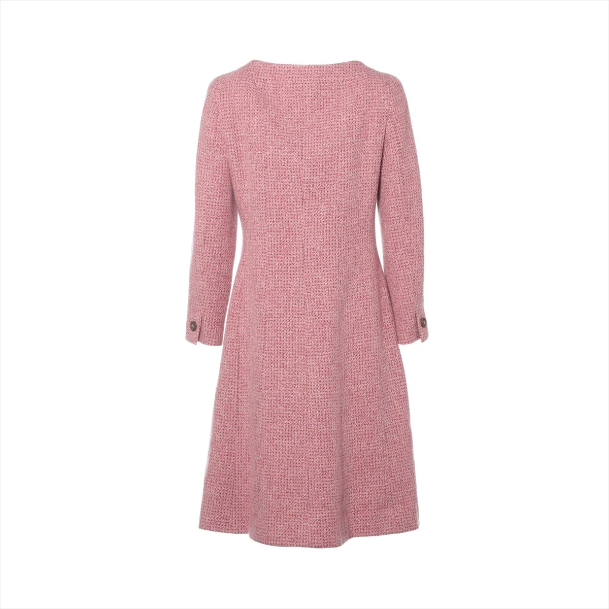 シャネル ココボタン 01A カシミヤ×シルク コート 40 レディース