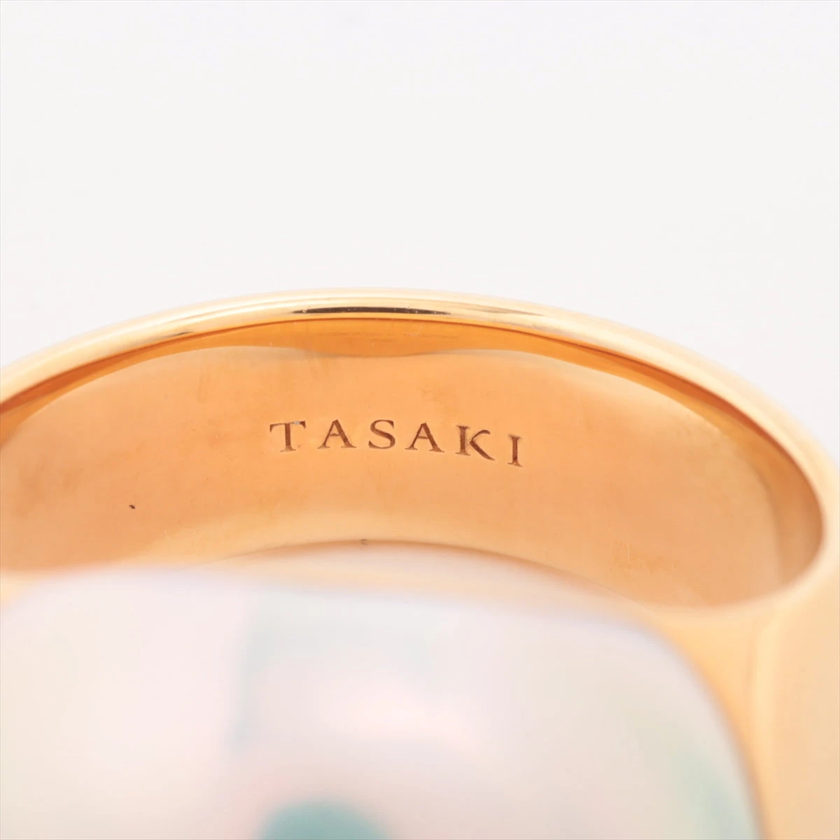 タサキ リキッド スカルプチャー マベパール リング 750(YG) 15.4g 