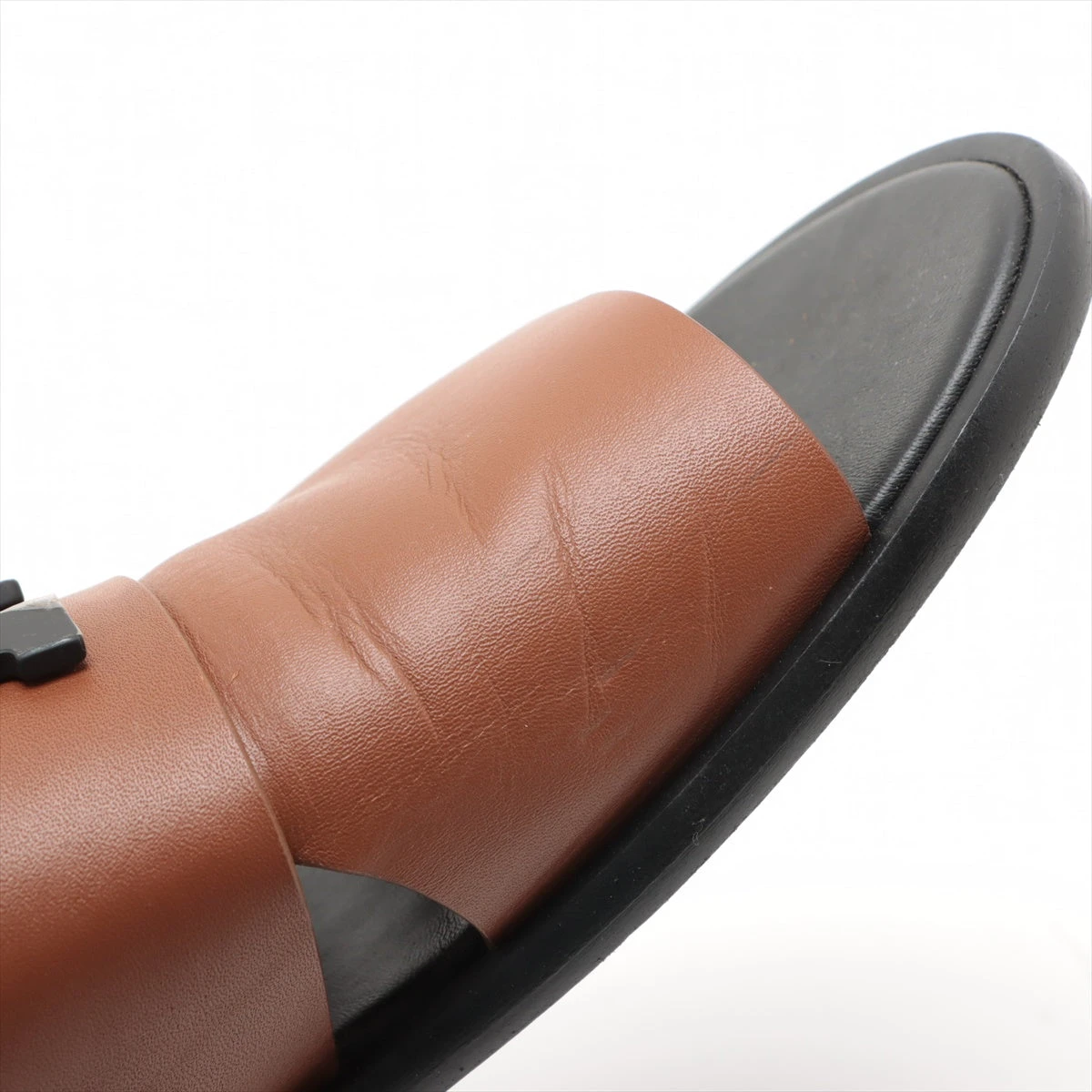 Hermsエルメス革靴レザーサンダル サンダル sandal 41 メンズ エルメス メンズ サンダル ”ジニアス” ヴェールツンドラ #41