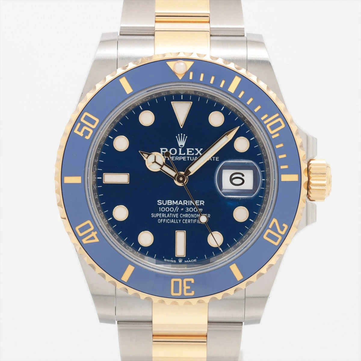 ロレックス サブマリーナ 126613LB SS×YG AT 青文字盤