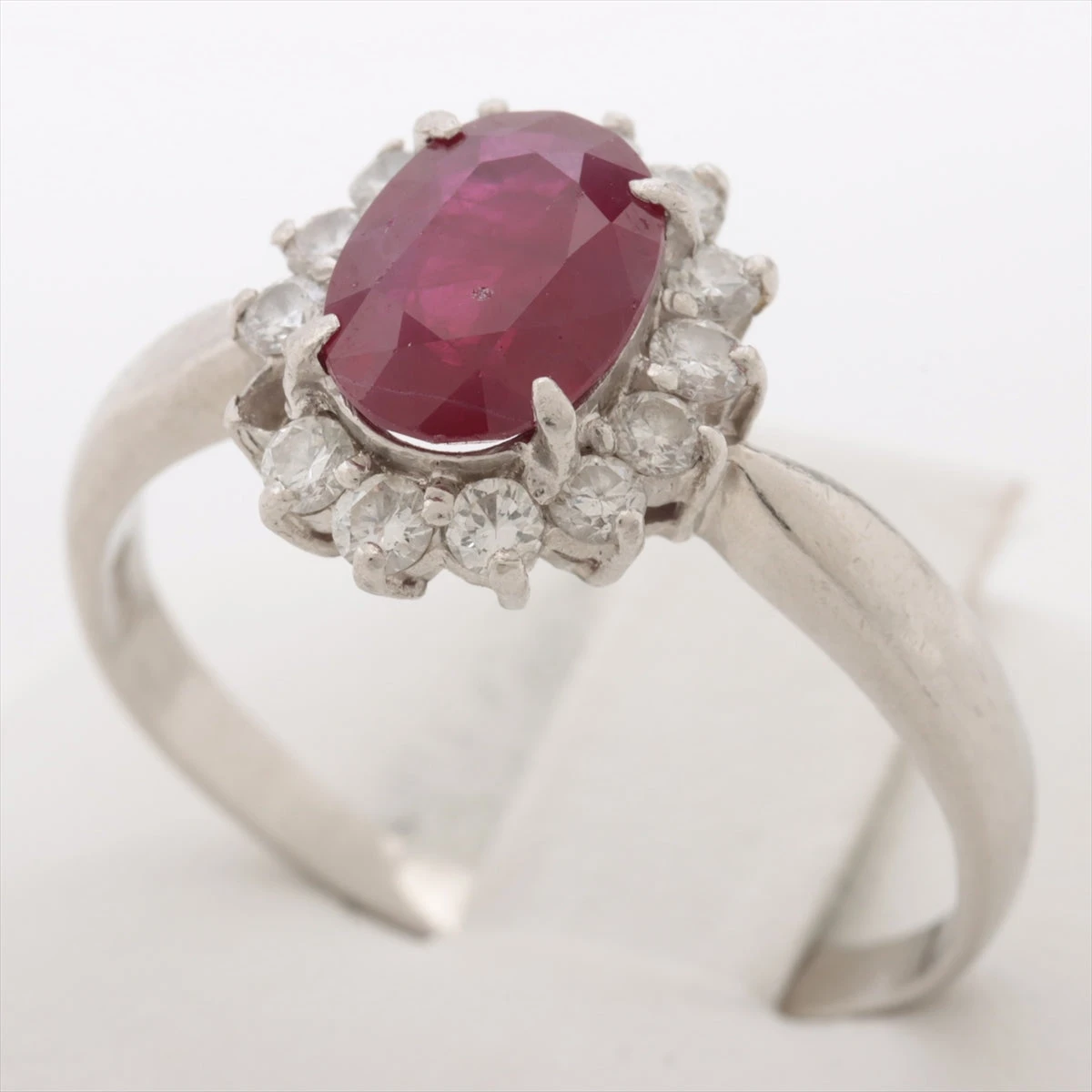 ルビー ダイヤ リング Pt900 6.0g 2127 052 A2125539｜中古ブランド品