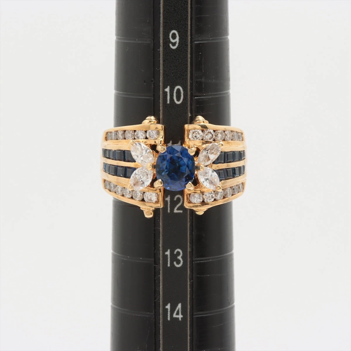 K18 　サファイア/ダイヤリング K18サファイアリング(0.49ct)◇ルビー通販 ベルマックス ◇