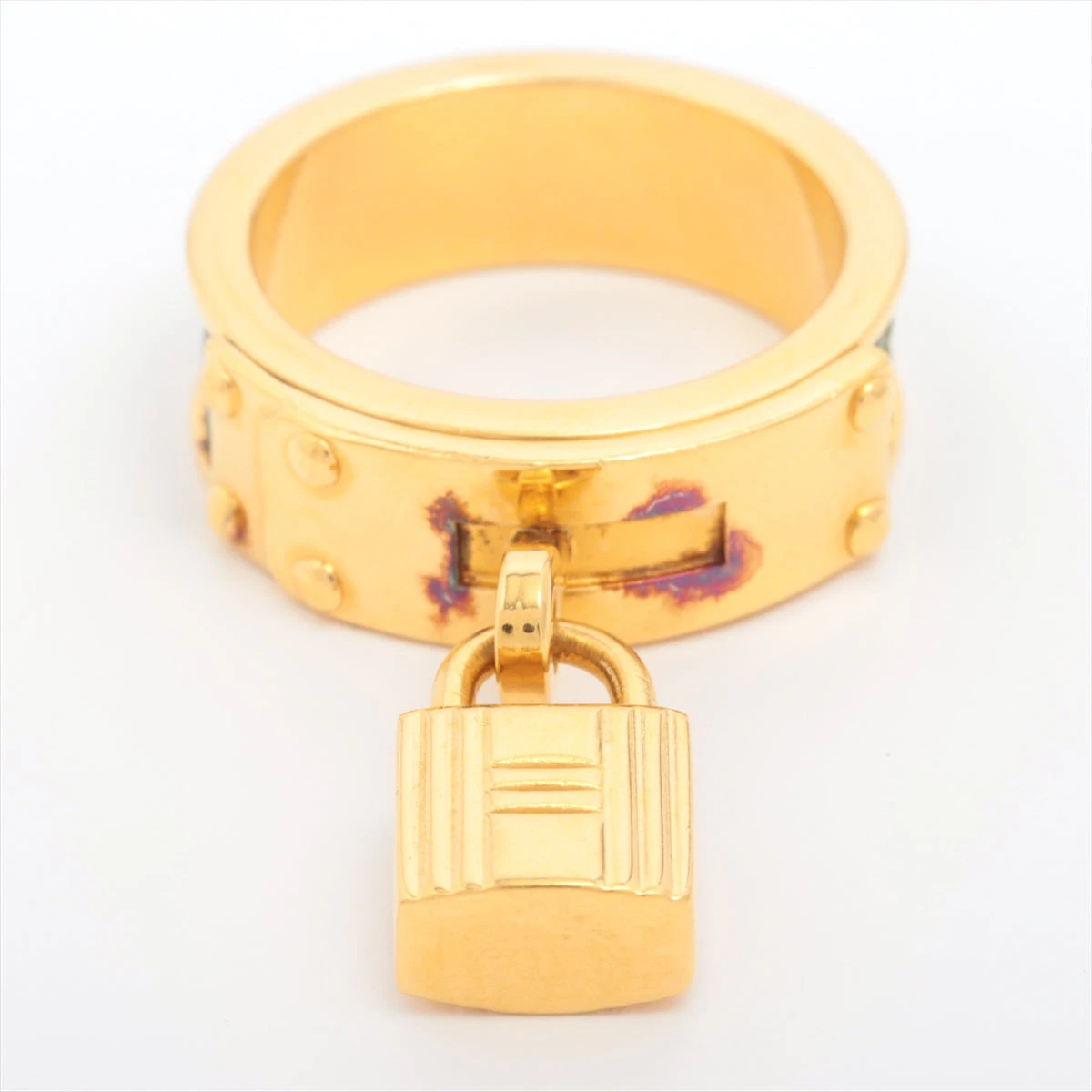 HERMES エルメス GP レザー ケリー スカーフリング レディース
