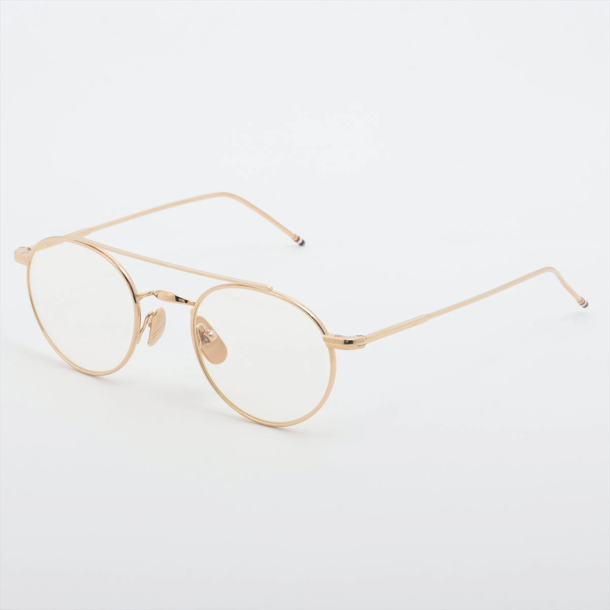 トムブラウン tb101 サングラス THOM BROWNE/トムブラウンTB-101-D-T 49sizeBLK 12K-GOLDサングラス