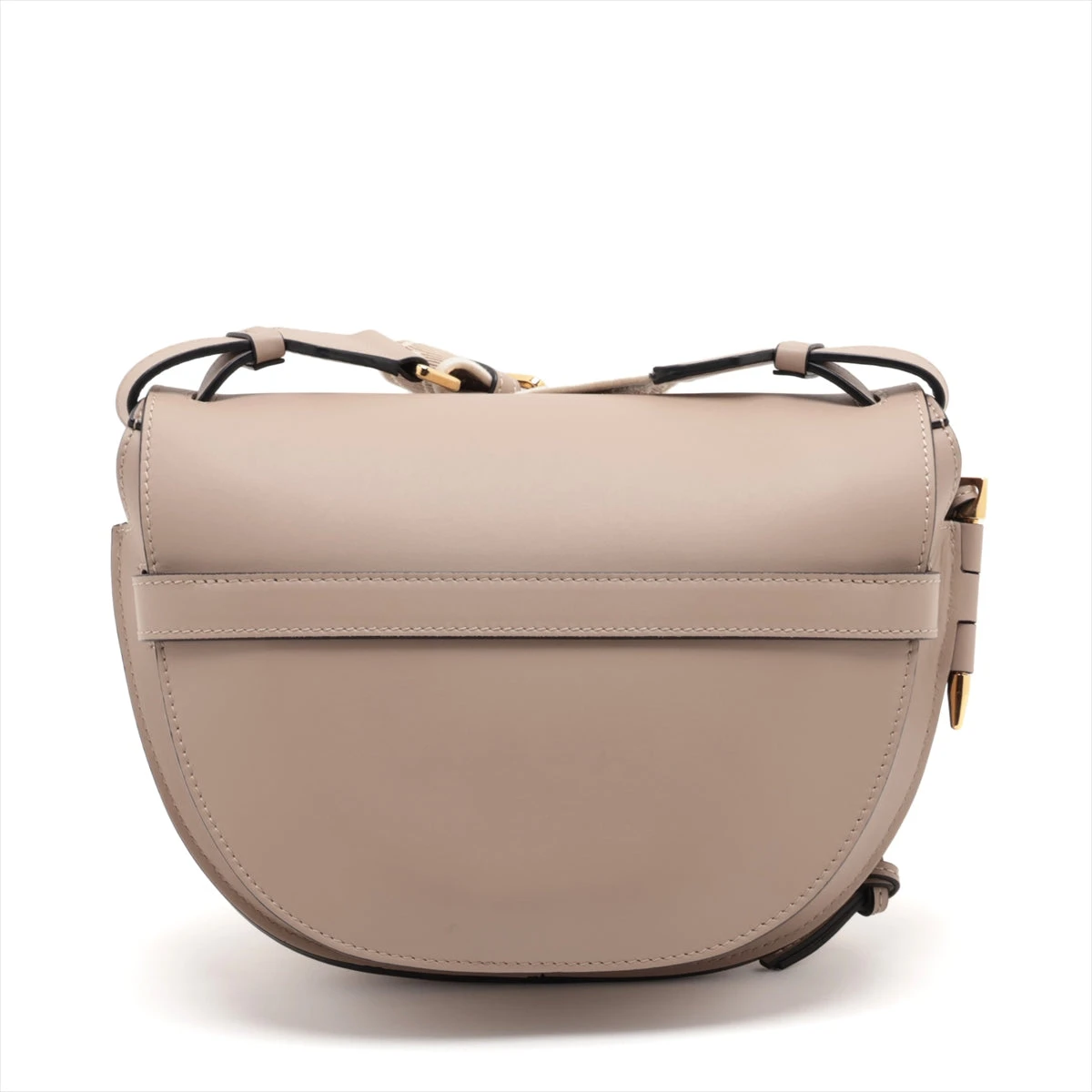 ロエベ ゲート フレーム スモール レザー ショルダーバッグ グレージュ