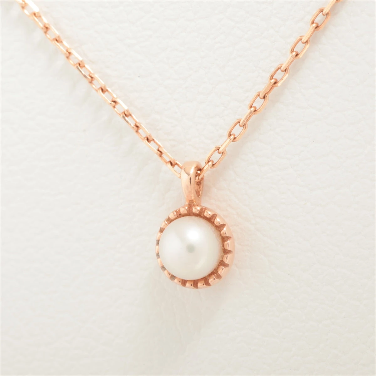 エテ パール ネックレス K10(PG) 0.9g 約3.0mm A2702751｜中古ブランド