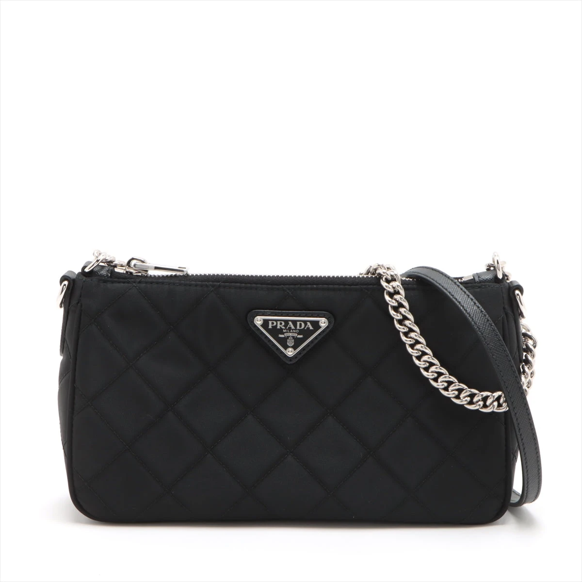 プラダ テッスート インプント 2way バッグ PRADA - PRADA プラダ テスート インプントゥ ハンドバッグ 2WAY