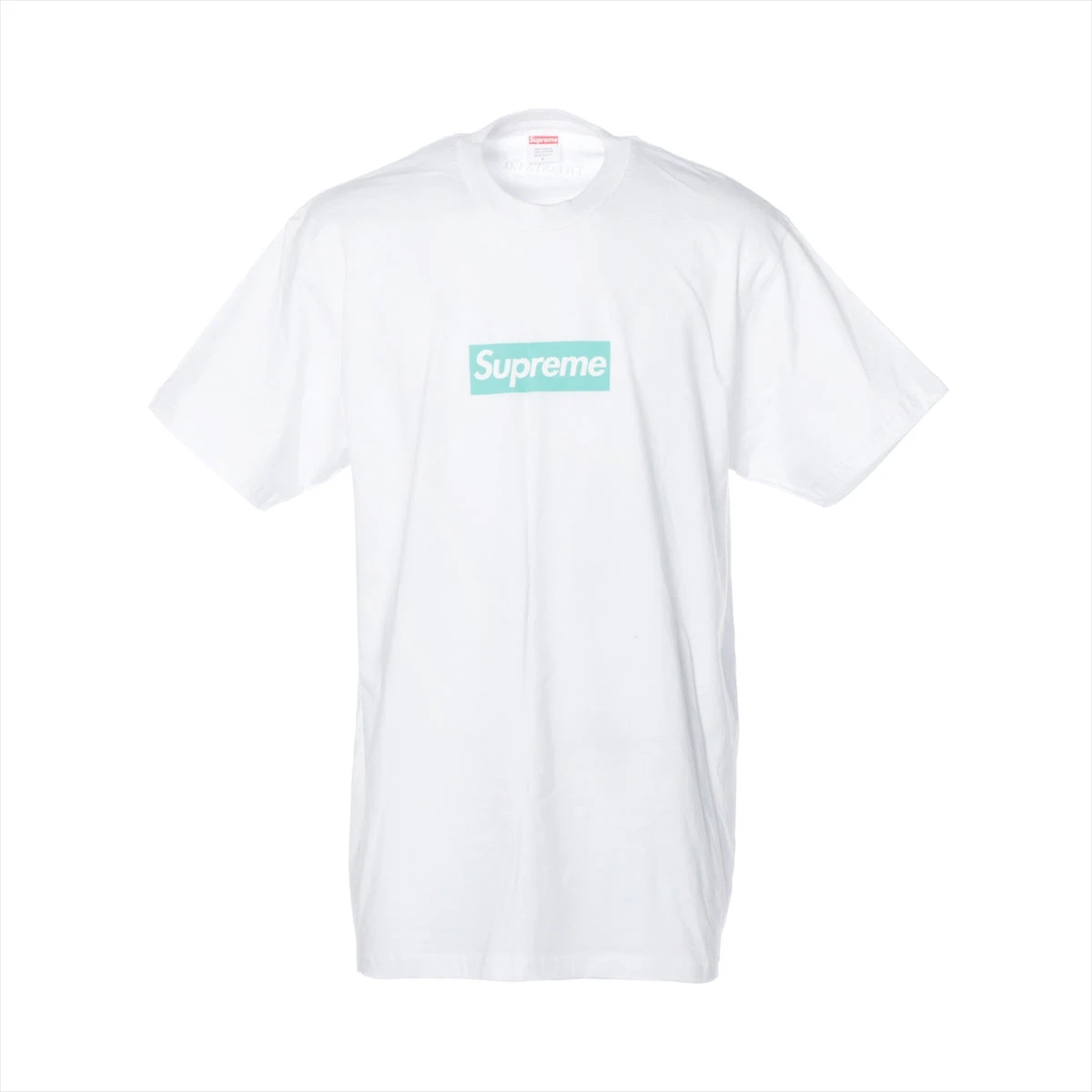 ［VINTAGE] Supreme×Tiffany コットン Tシャツ L★ABランク Supreme T-shirt 21AW x TIFFANY BOX LOGO TEE with dirt L