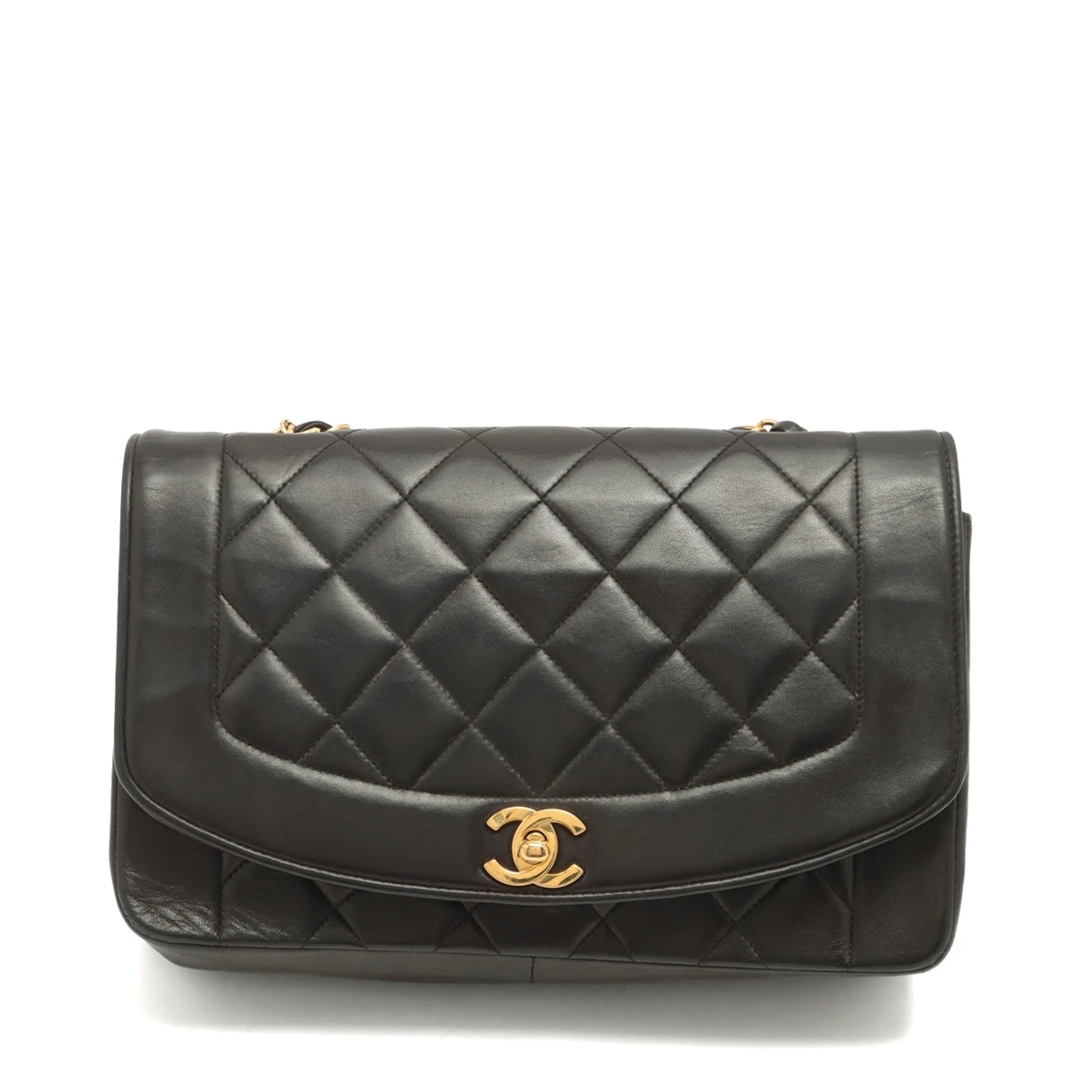 CHANEL マトラッセ シングルフラップ ダイアナフラップ ラムスキン シャネル マトラッセ ラムスキン シングルフラップ シングル