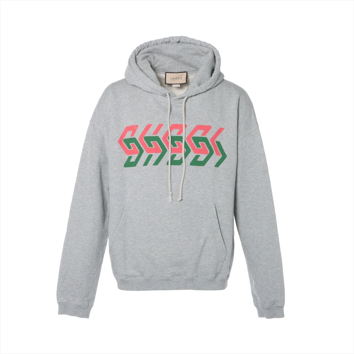 10550【美品・入手困難】グッチ☆両面プリント定番カラーパーカー　希少　灰色 10550【美品・入手困難】グッチ☆両面プリント定番カラー