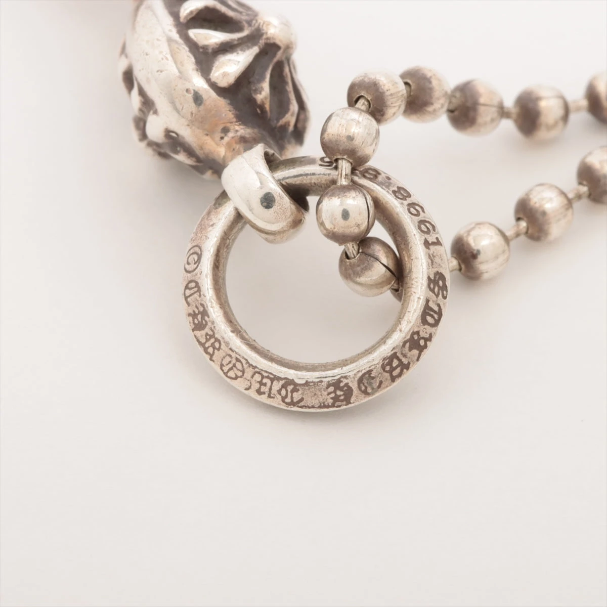 クロムハーツ 1ボールタイニーCHクロス ネックレス 925 12.2g A2690190