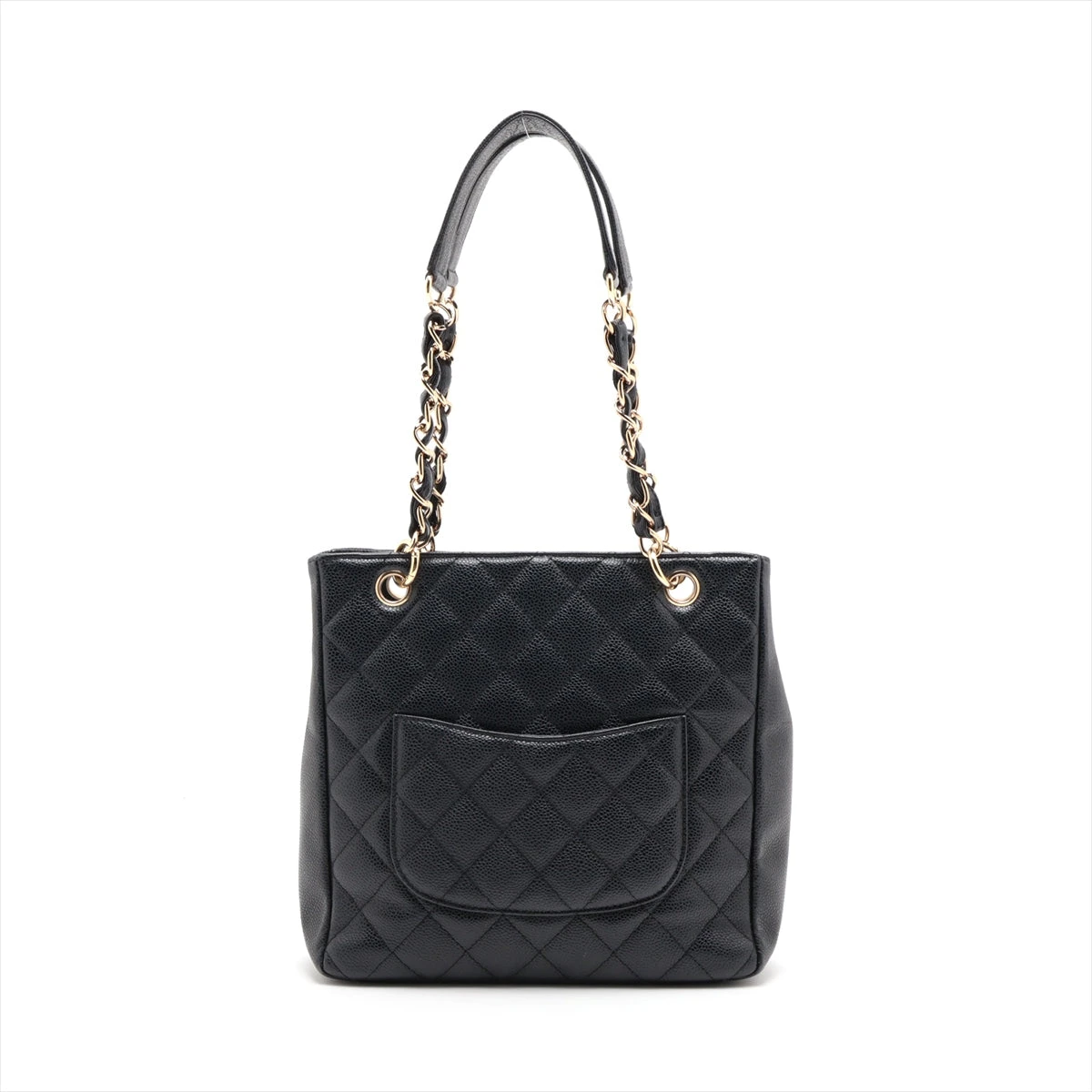 早い者勝ち！❤CHANEL❤ 非売品 トートバッグ ブラック 大容量 シャネル PST キャビアスキン チェーントートバッグ ブラック