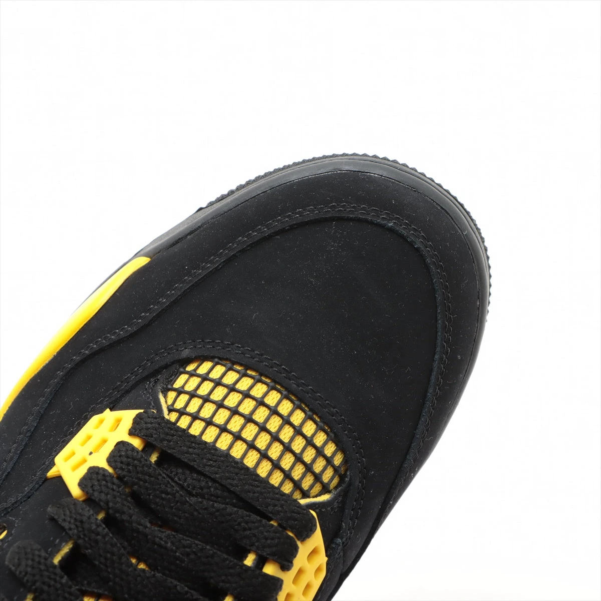 ナイキ AIR JORDAN 4 レザー×ファブリック ハイカットスニーカー 27cm 