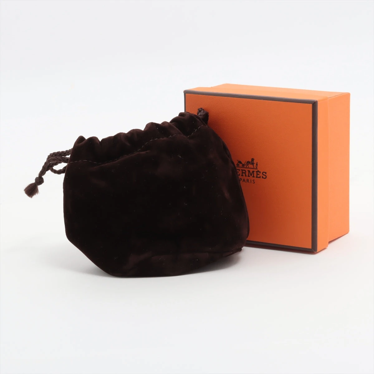 エルメス コリエドシアン バングル GP×革 ブラック AP067407｜中古