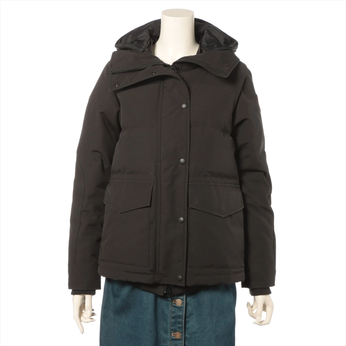   / ダウンジャケット/S/ポリエステル/BLK/5805L カナダグース コットン×ポリエステル ダウンジャケット XS レディース