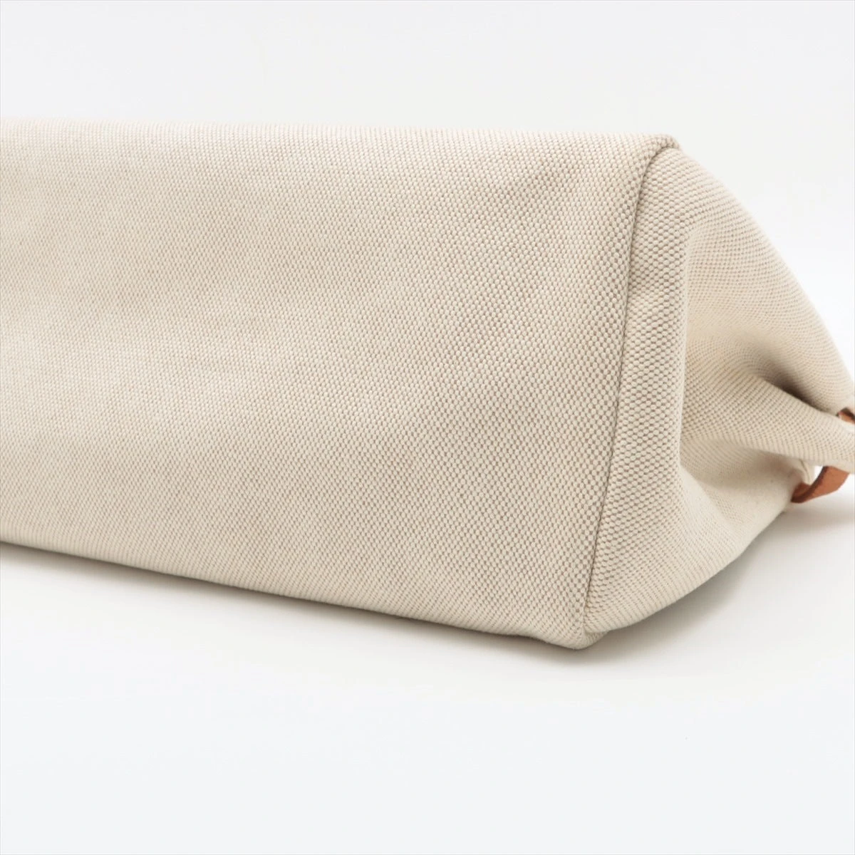 エルメス エールバッグ カバスMM トワルアッシュ ブラウン シルバー