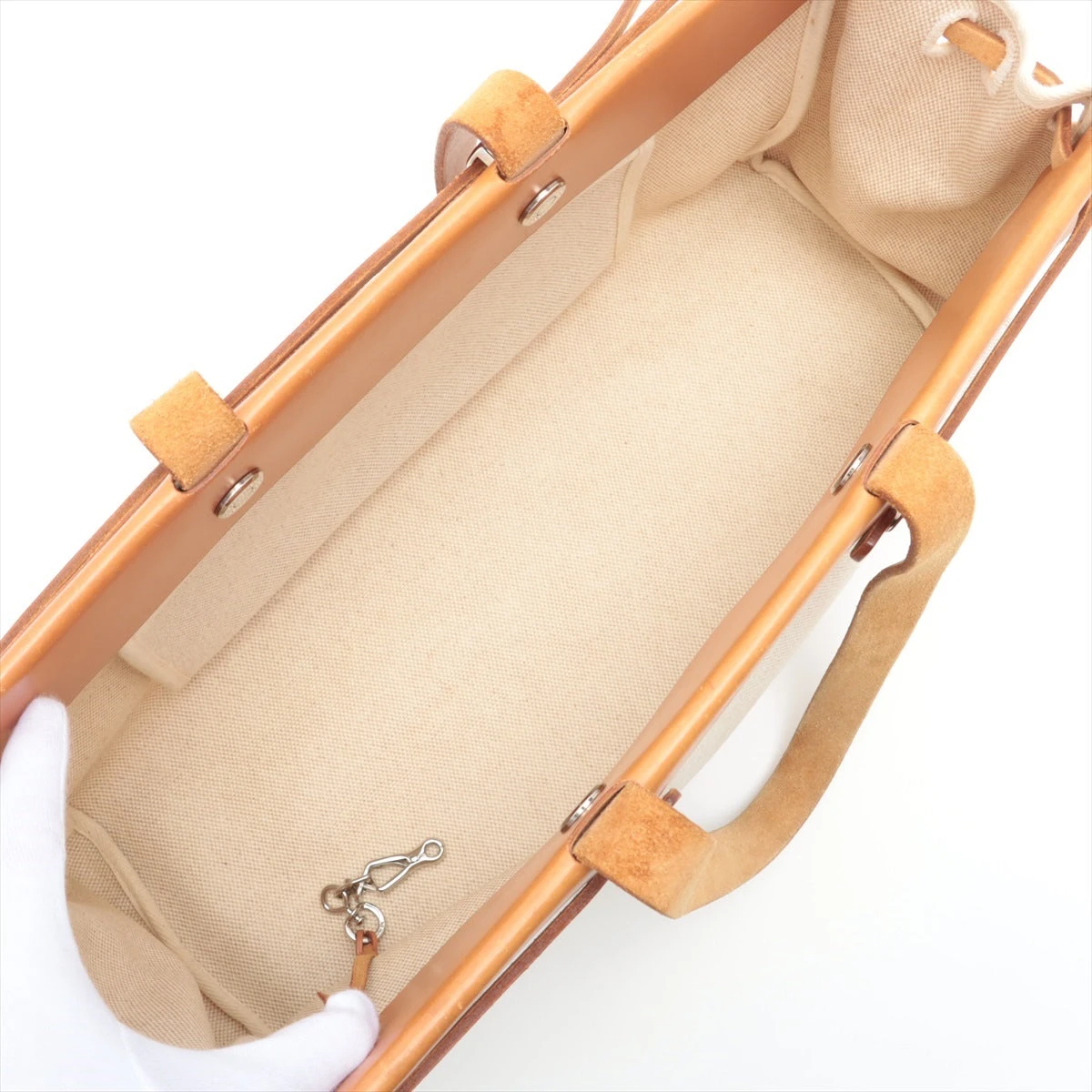 エルメス エールバッグ カバスMM トワルアッシュ ブラウン