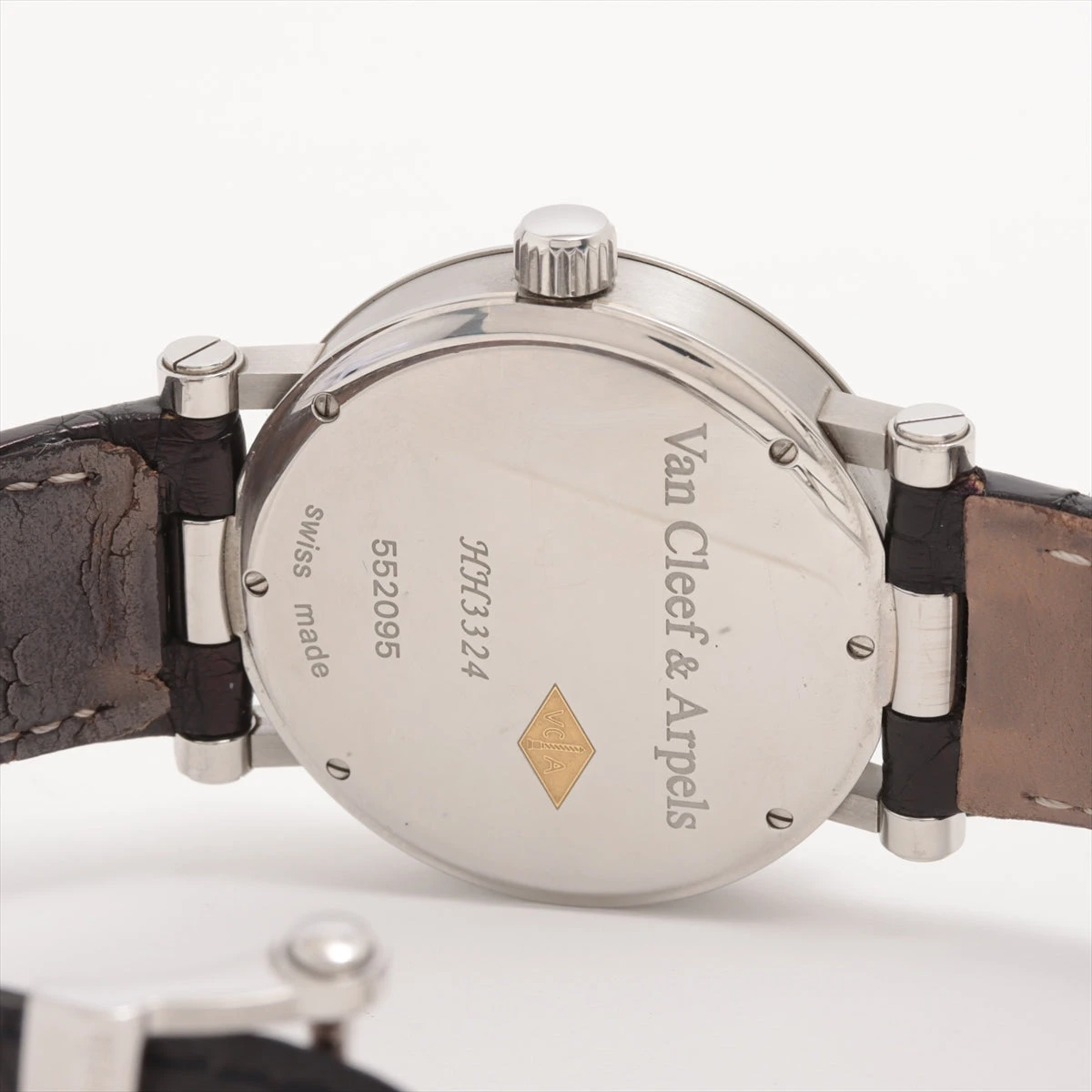 【ジャンク品】ヴァンクリーフ＆アーペル 白文字盤 ヴァンクリーフ＆アーペル クラシック スクエア クォーツ QZ