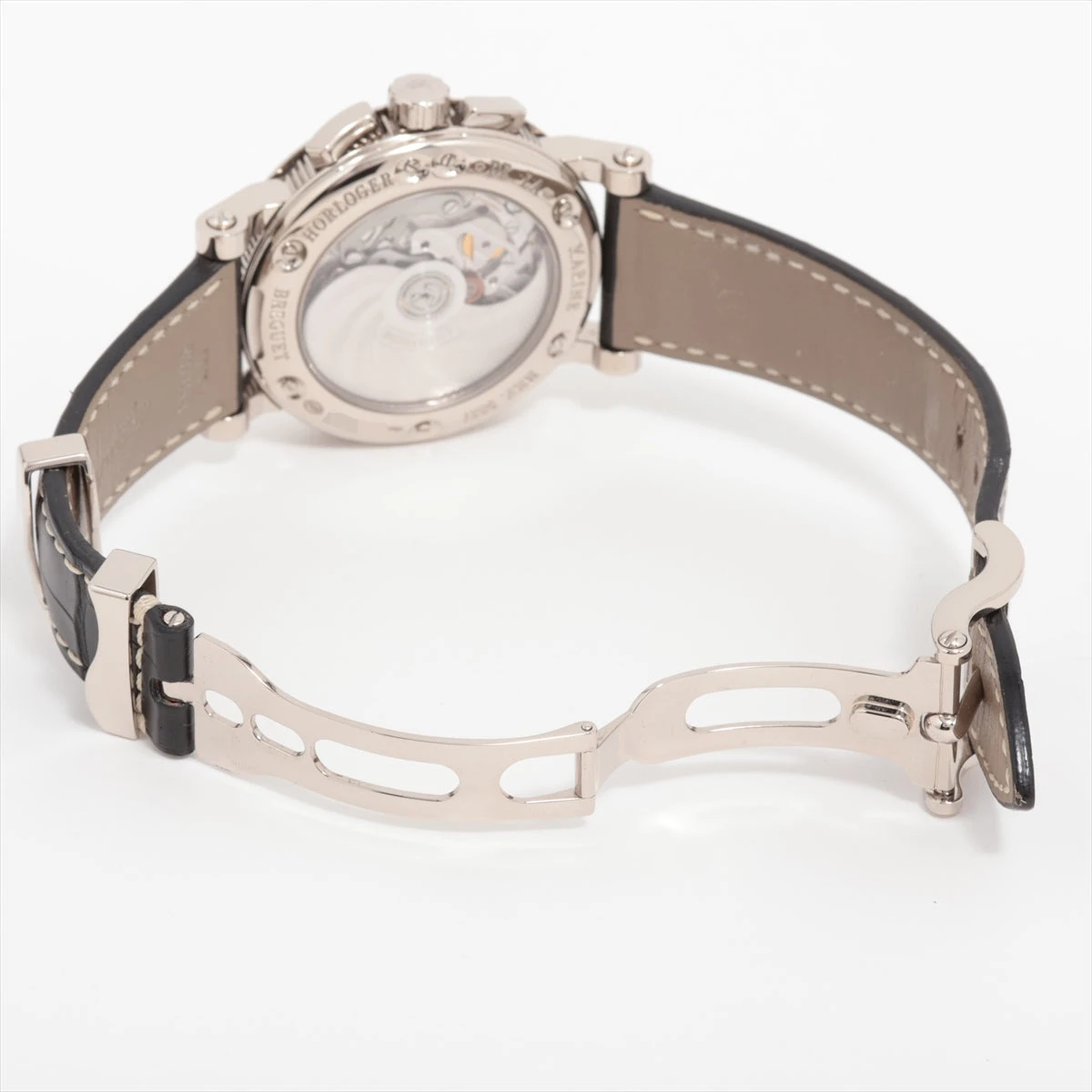 ブレゲ マリーン2 クロノグラフ 5827BB/12/5ZU WG×革 AT