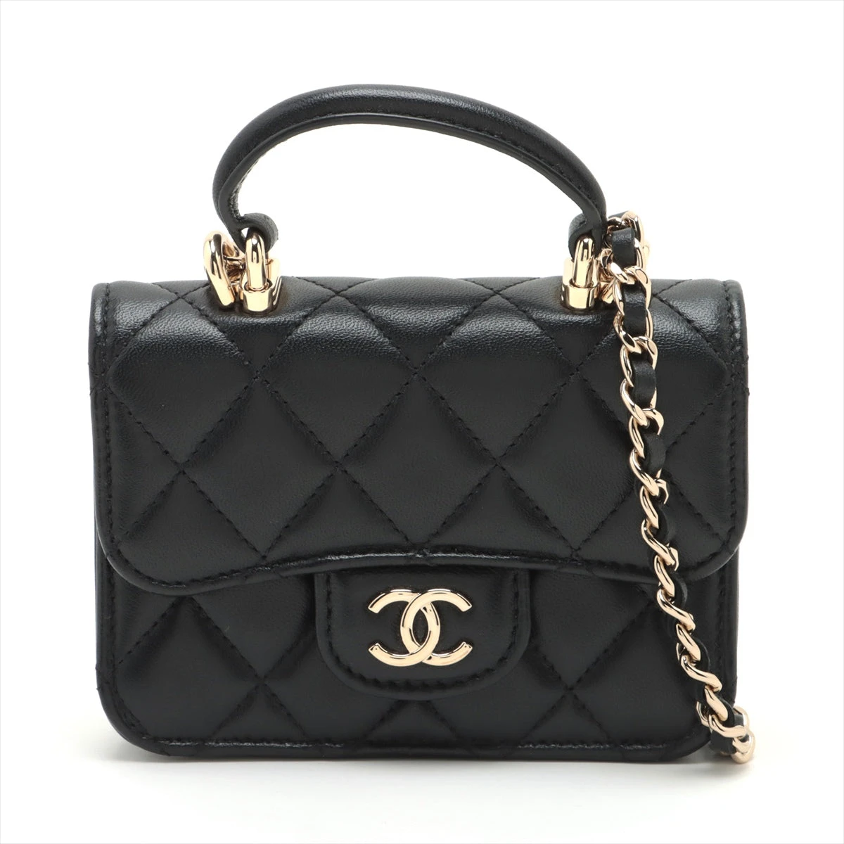 CHANELミニミニマトラッセチェーンショルダーバッグラムスキン31番台 シャネル ミニミニマトラッセ ラムスキン チェーンショルダーバッグ