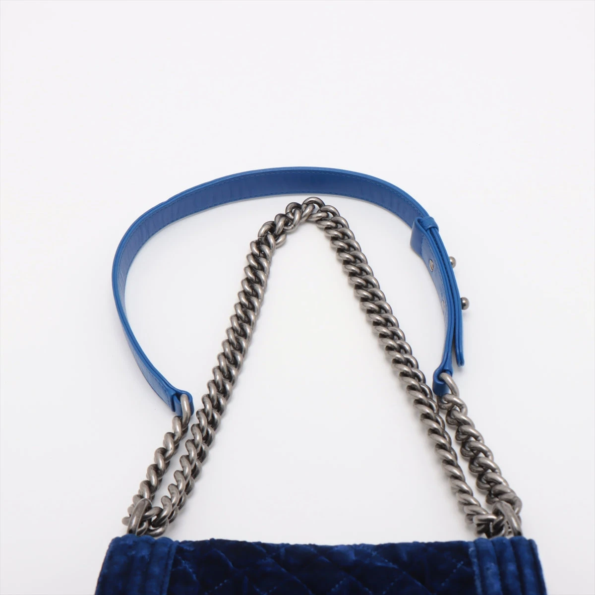 ボーイシャネル 20 スモール ベロア チェーンショルダーバッグ メタリック金具 シャネル ボーイシャネル20 スモール キャビアスキン チェーン