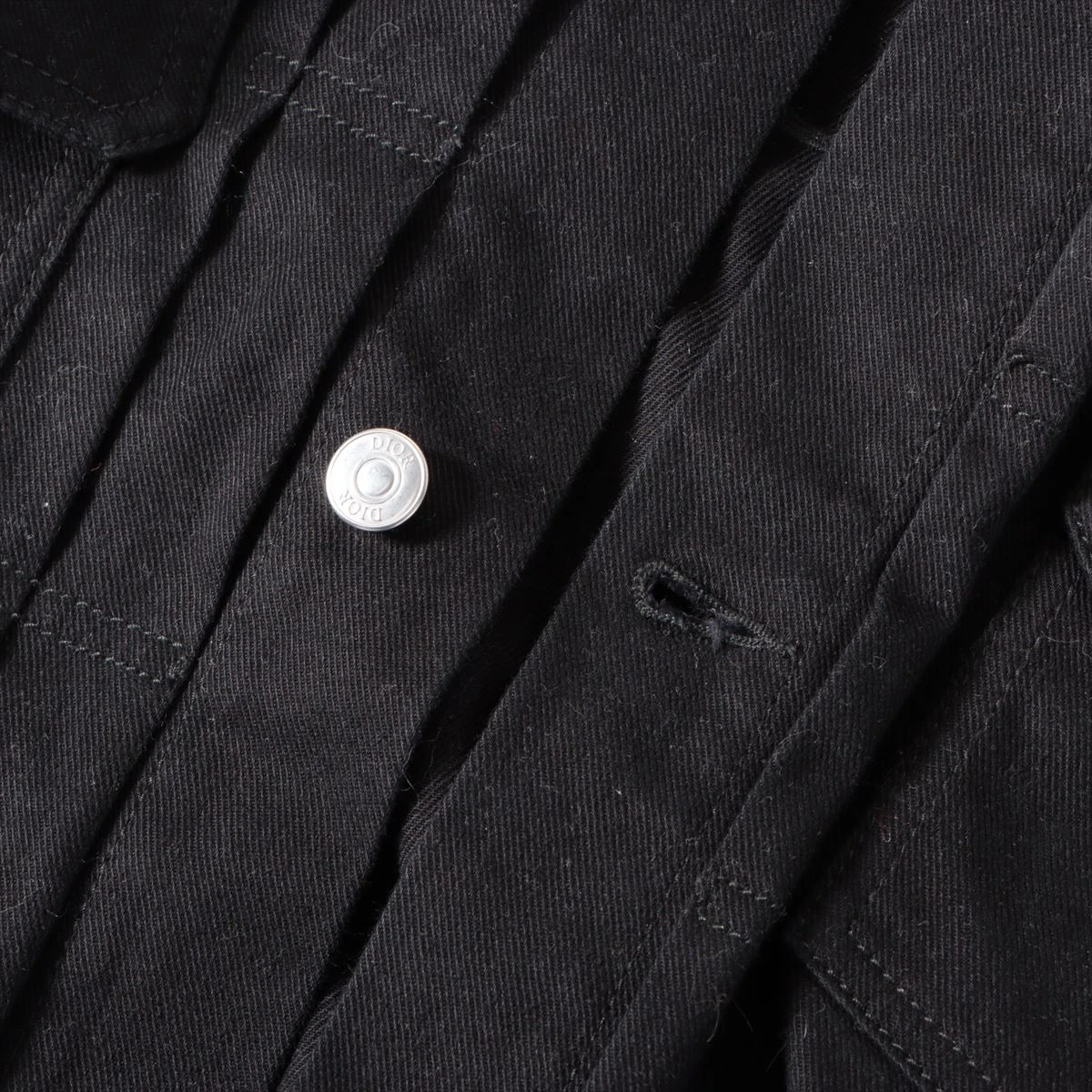 ディオール 20AW コットン デニムジャケット 48 メンズ ブラック