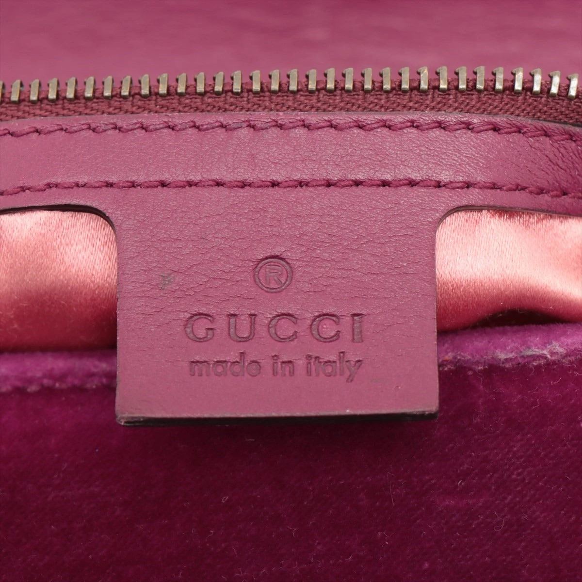 グッチ GGマーモント ベロア チェーンショルダーバッグ パープル