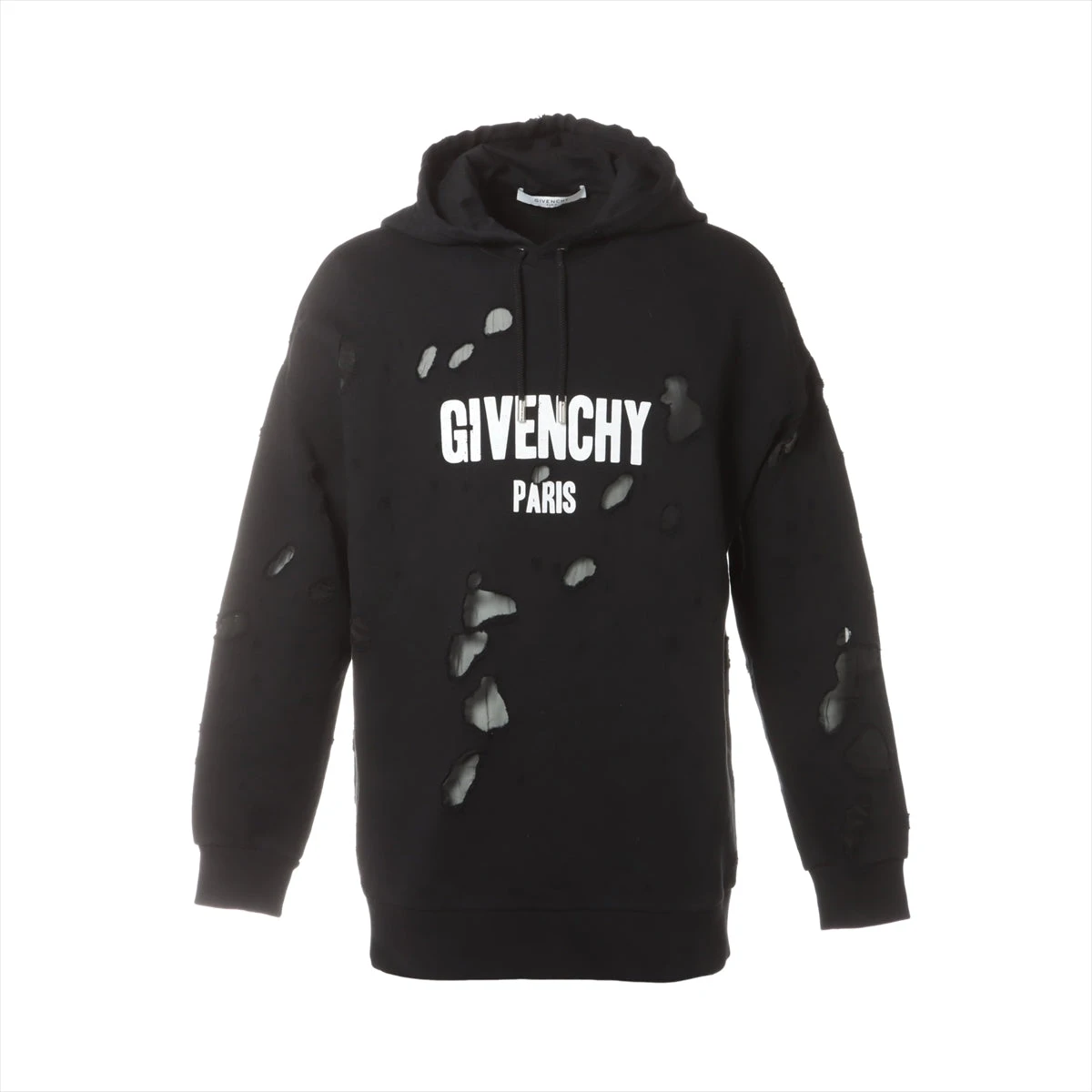 ジバンシィ ブラックコットンパーカー ジバンシィ 17AW コットン パーカー M メンズ ブラック