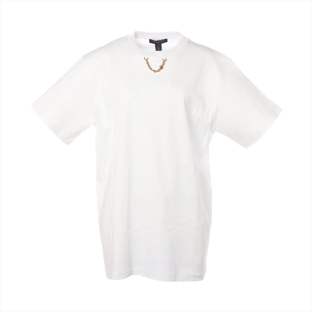 ヴィトン 23AW コットン Tシャツ L レディース ホワイト RW232W