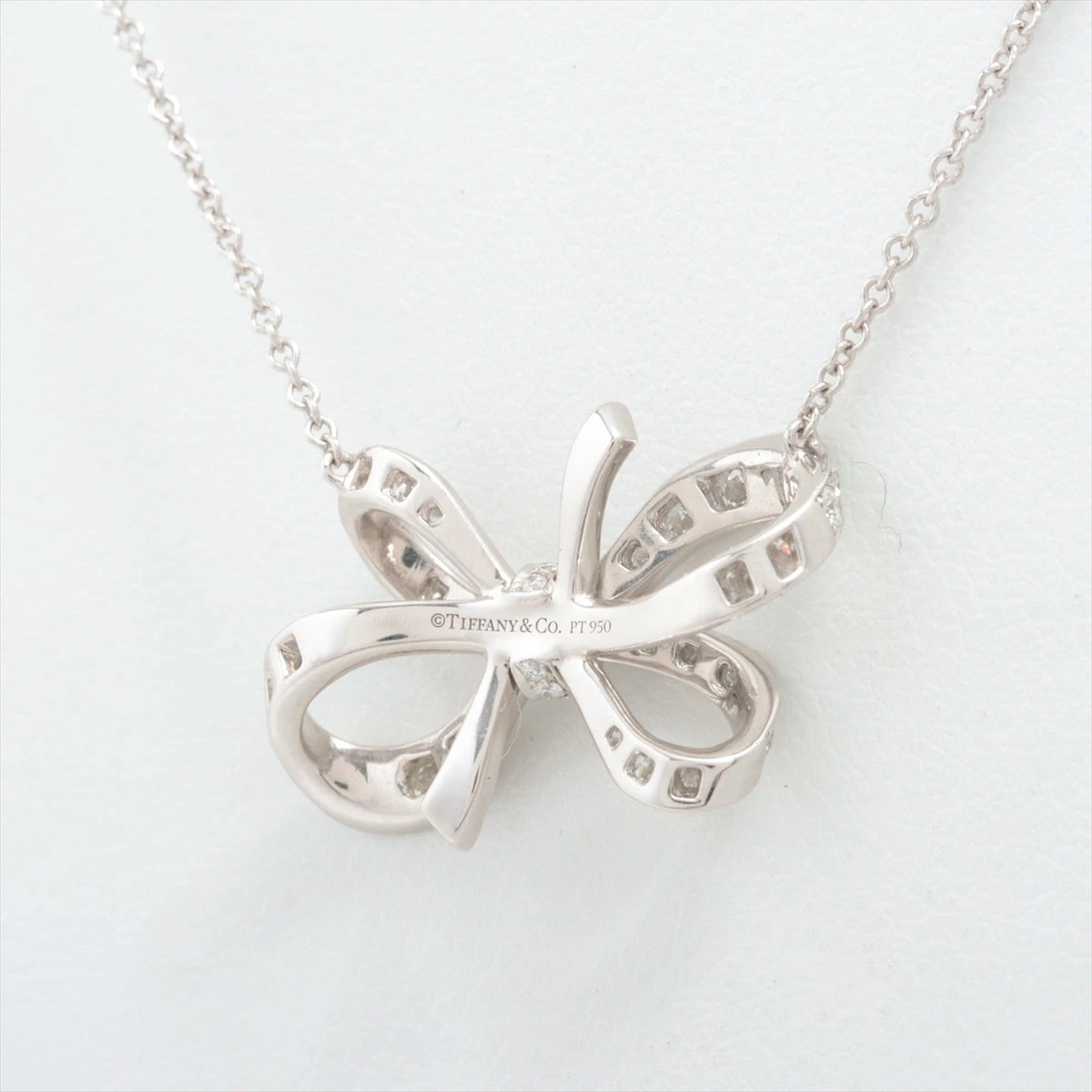 Tiffany＆Co. (ティファニー )ボウ ダイヤモンド 750ネックレス Tiffany＆Co. (ティファニー )ボウ ダイヤモンド 750ネックレス