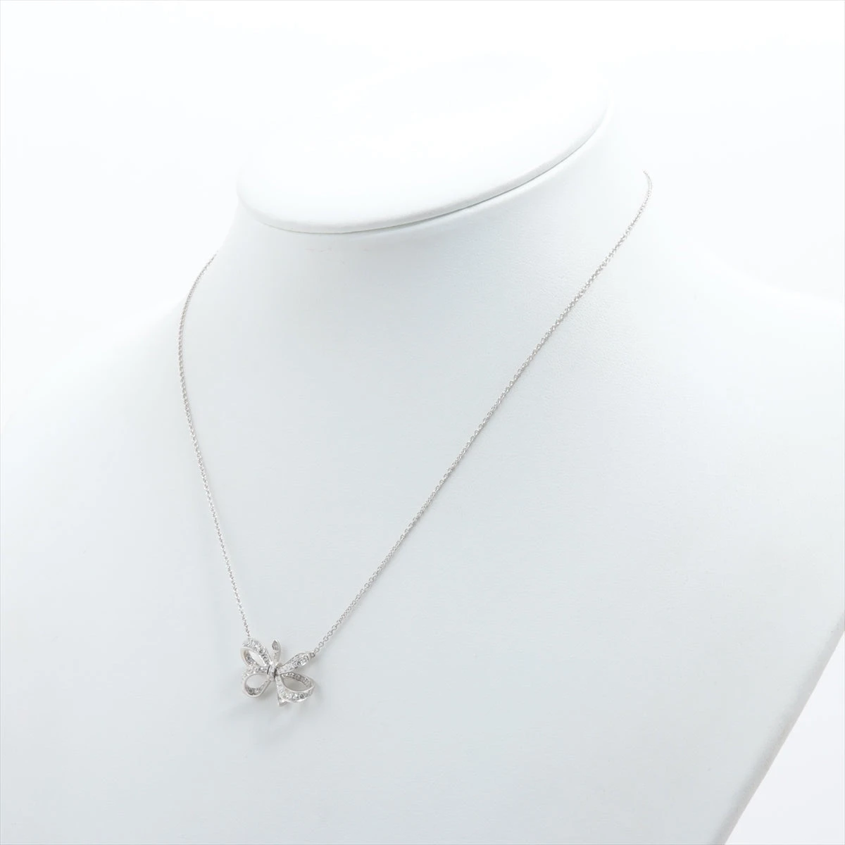 お値引き中 ティファニー　ボウネックレス 大 送料無料【廃盤】TIFFANY&Co ティファニー ボウ リボン