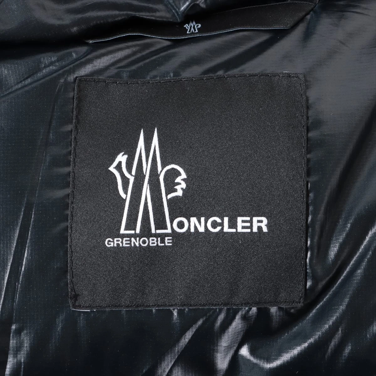 モンクレール グルノーブル ポリエステル ナイロン ジャケット ブラック ロゴ モンクレール グルノーブル ポリエステル×ナイロン ダウンジャケット 3