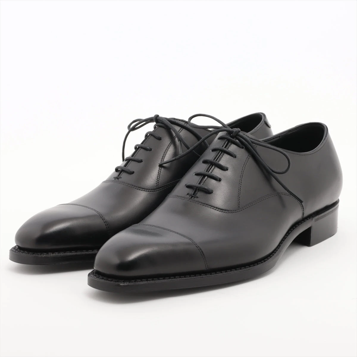 三陽山長 レザー レザーシューズ 6 1/2 メンズ ブラック R309 友之介