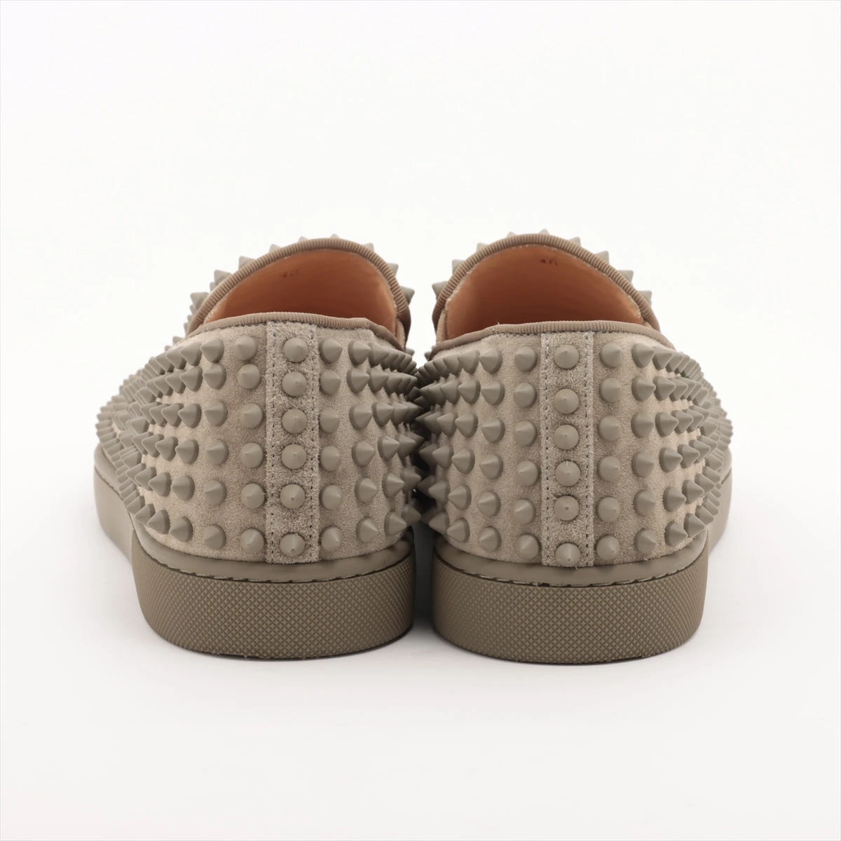 美品★クリスチャンルブタン ★デニム レザー スパイクスタッズ パンプス★箱付き 箱付き クリスチャンルブタン デニム レザー スパイクスタッズ