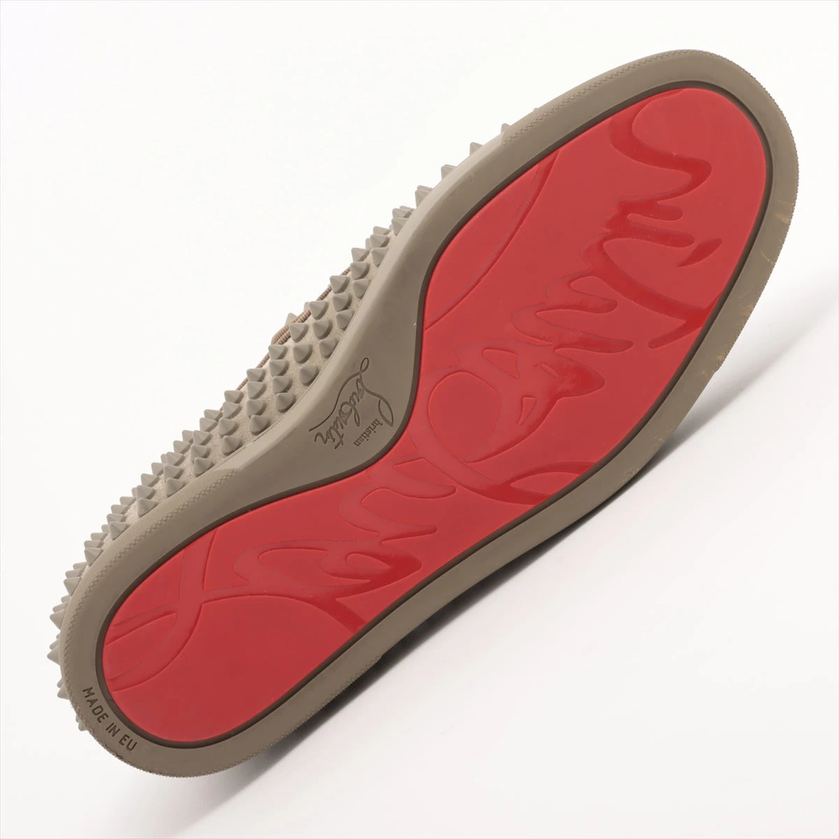 クリスチャンルブタン スパイクスタッズ スエードレザー