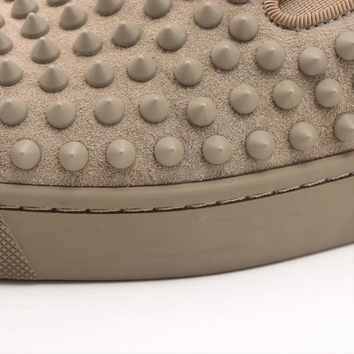 クリスチャンルブタン スパイクスタッズ スエードレザー