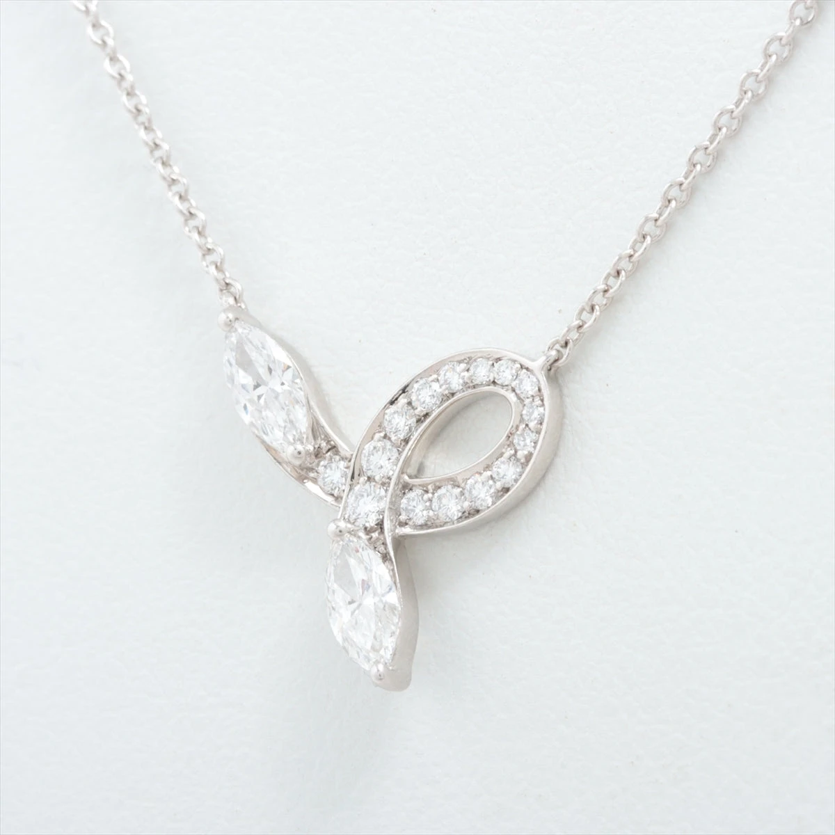 Tiffany & Co. PT950 ボウ ネックレス ラージサイズ ティファニー TIFFANY＆CO ボウネックレス プラチナ Pt950