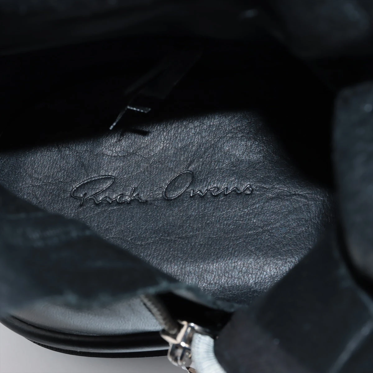 リックオウエンス レザー ブーツ 43 メンズ ブラック RAMONES BOOT