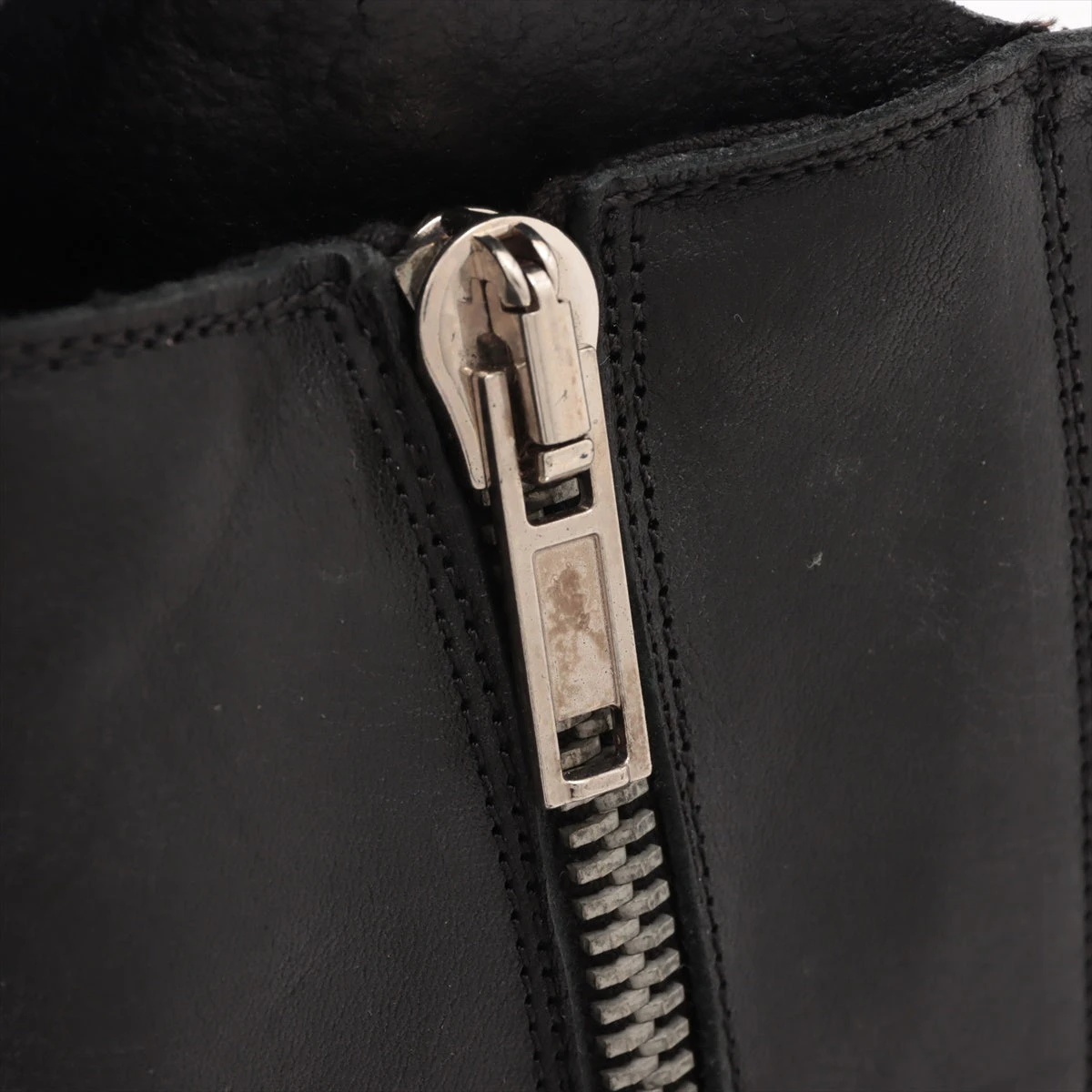 Rick Owensリックオウエンス新品GR8購入サイドZIPレザーブーツ黒43 リックオウエンス レザー ブーツ 43 メンズ ブラック RAMONES BOOT