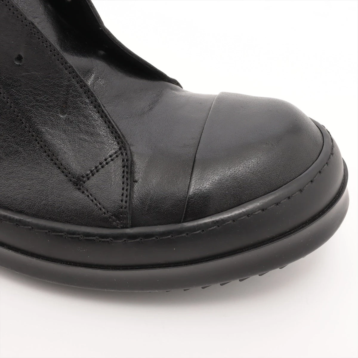 【美品】RICK OWENS ブーツ　ウェッジソール　サイドジップ　本革　黒 RICK OWENS - 【25AW】メガレース ターボ サイクロプス サイド