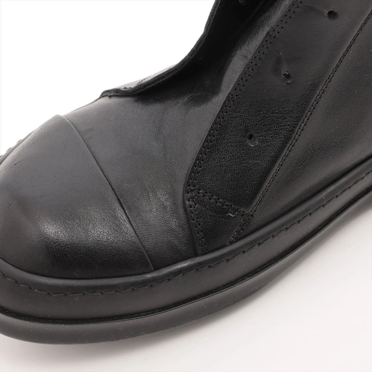 リックオウエンス レザー ブーツ 43 メンズ ブラック RAMONES BOOT 