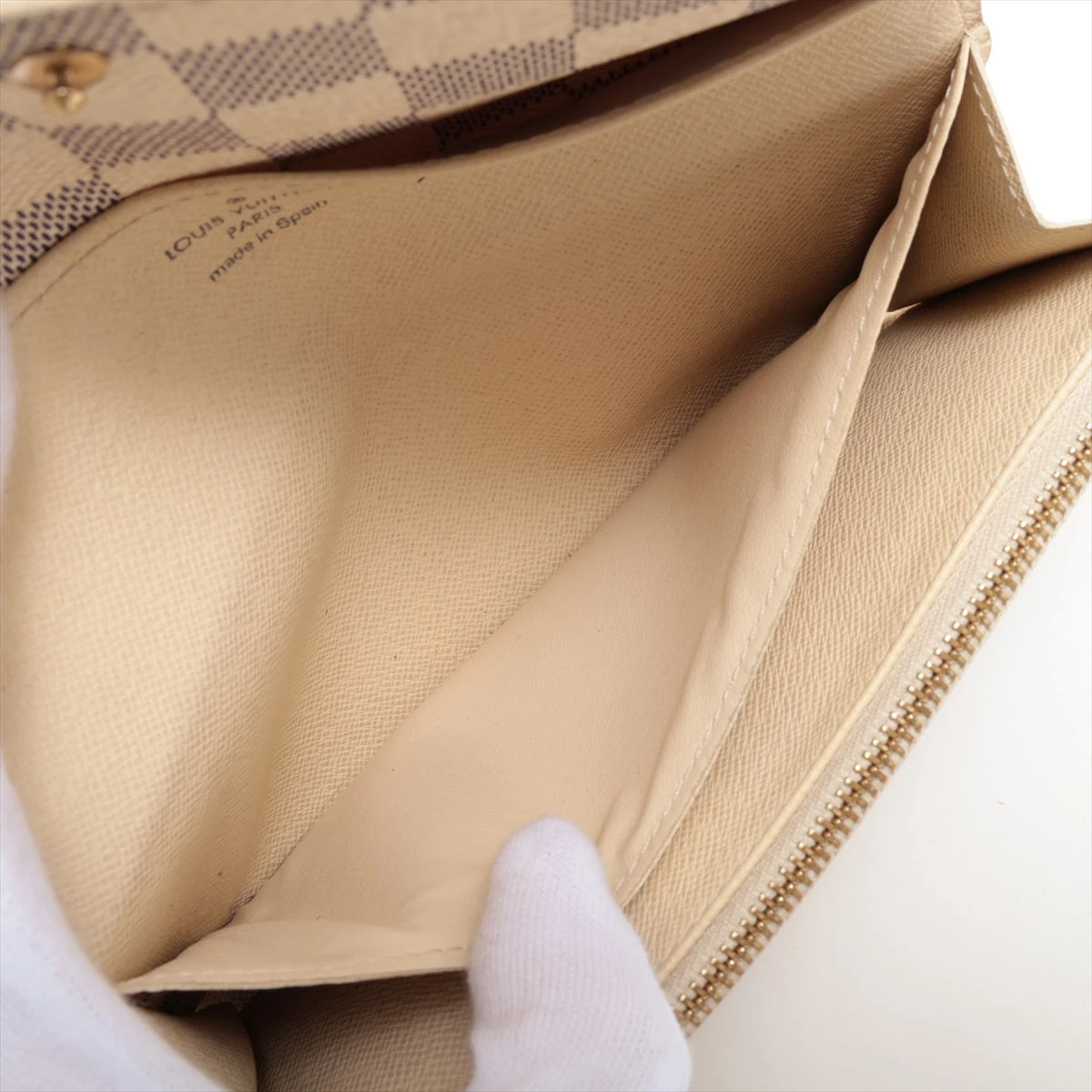 ほぼ未使用 ルイヴィトン ダミエ アズール ポルトフォイユ エミリーN41625 ルイヴィトン LOUISVUITTON ダミエ アズール ポルトフォイユ