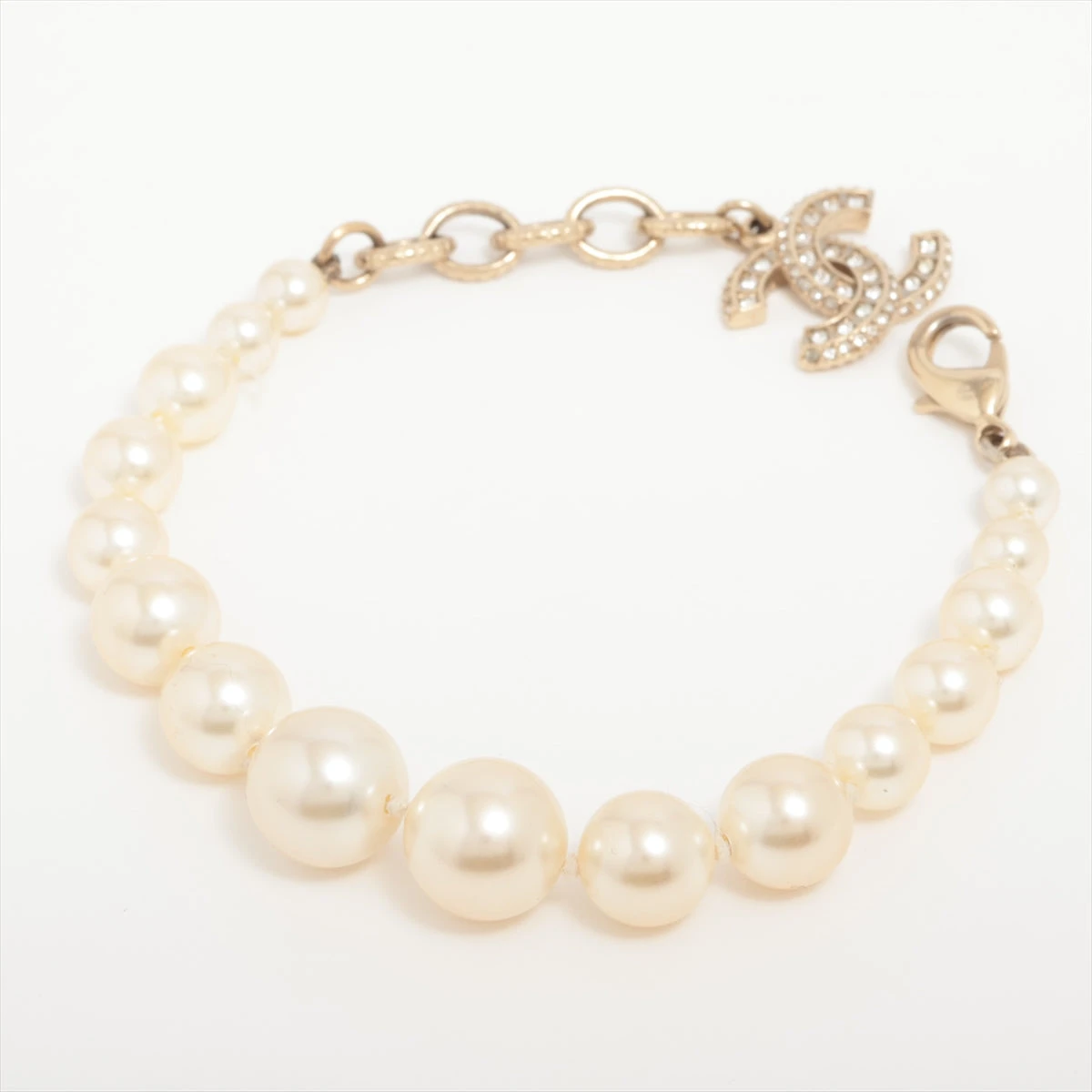 シャネル ココマーク F19V ブレスレット GP×ラインストーン シャネル ココマーク F19V ブレスレット GP×ラインストーン