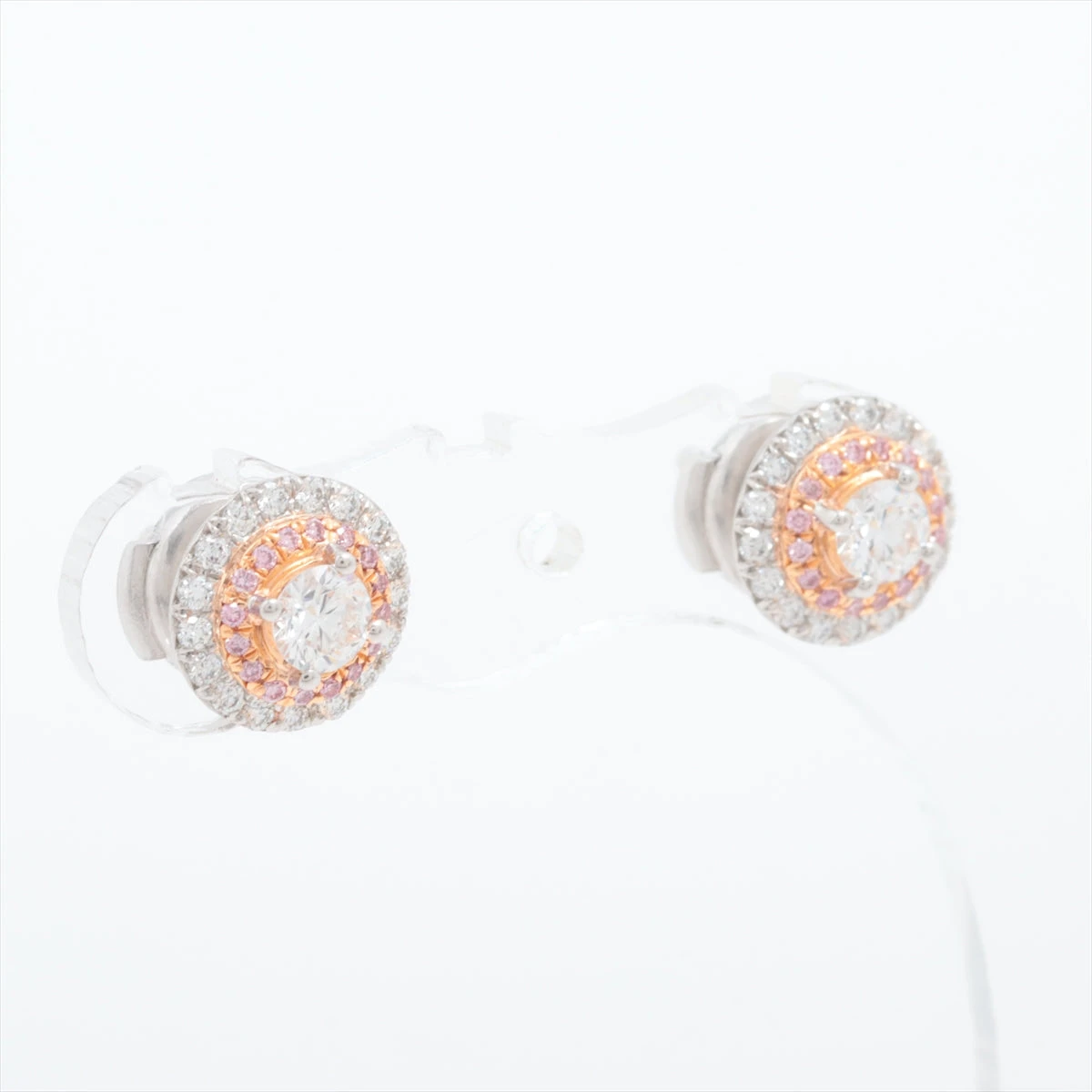 ティファニー ソレスト ダイヤ ピンクダイヤ ピアス 750(PG)×Pt950 4.1