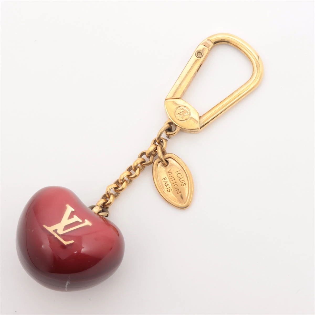 玄関先迄納品 Vuitton Louis ハート型 キーホルダー チャーム