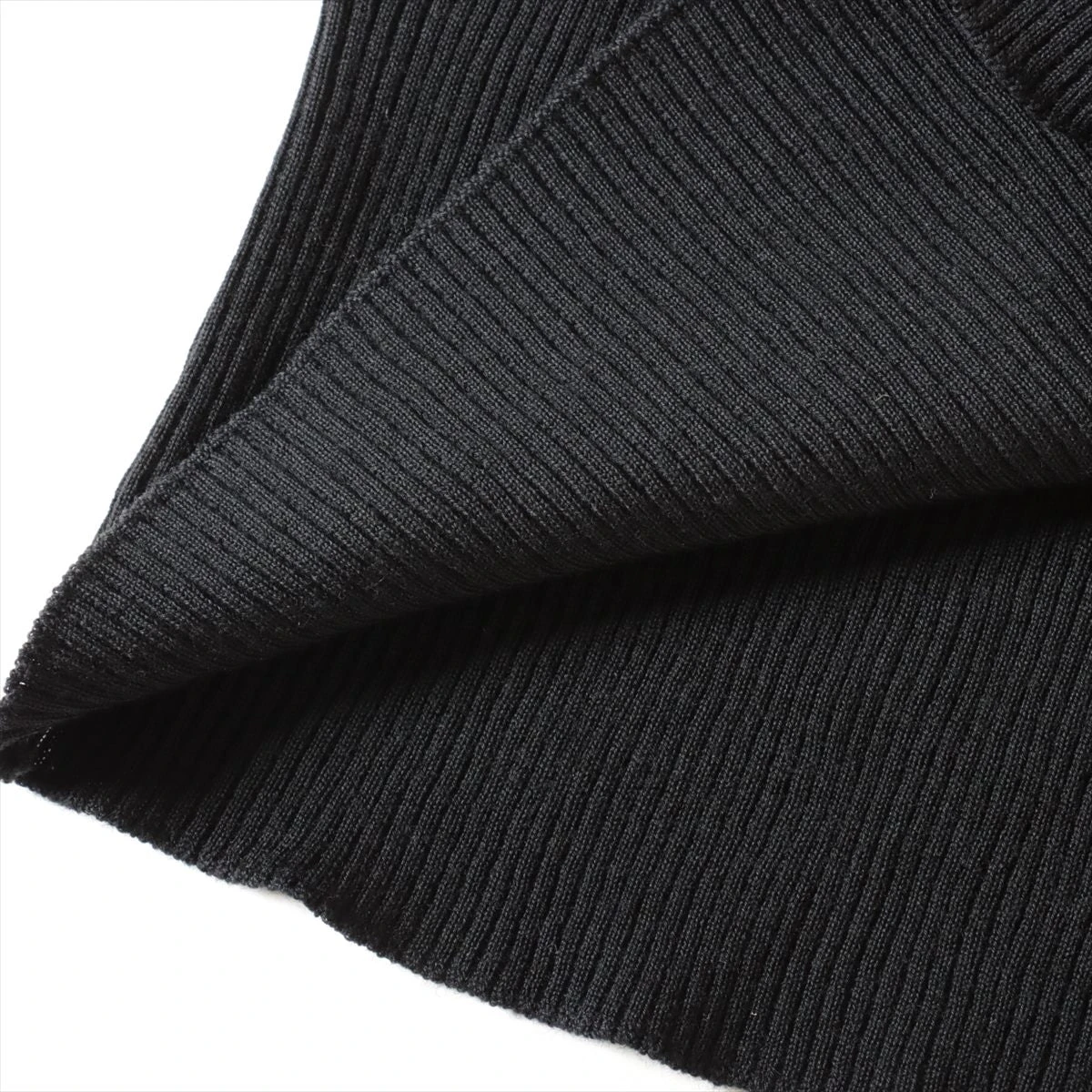 プラダ 23年 ウール ハイネックニット 36 レディース ブラック DNA945