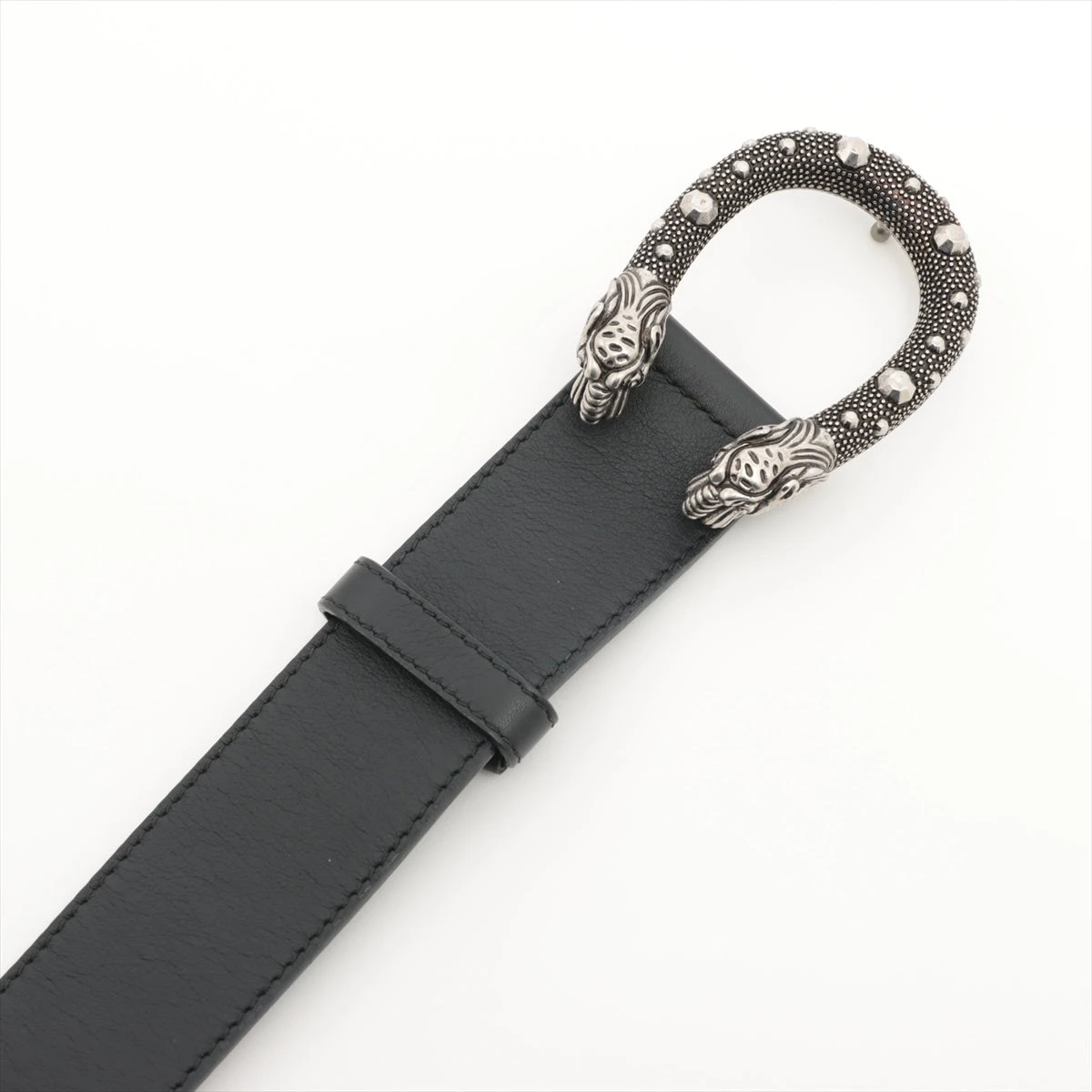 GGロゴ ブラックレザーベルト GUCCI ブラックレザーベルト GGロゴ