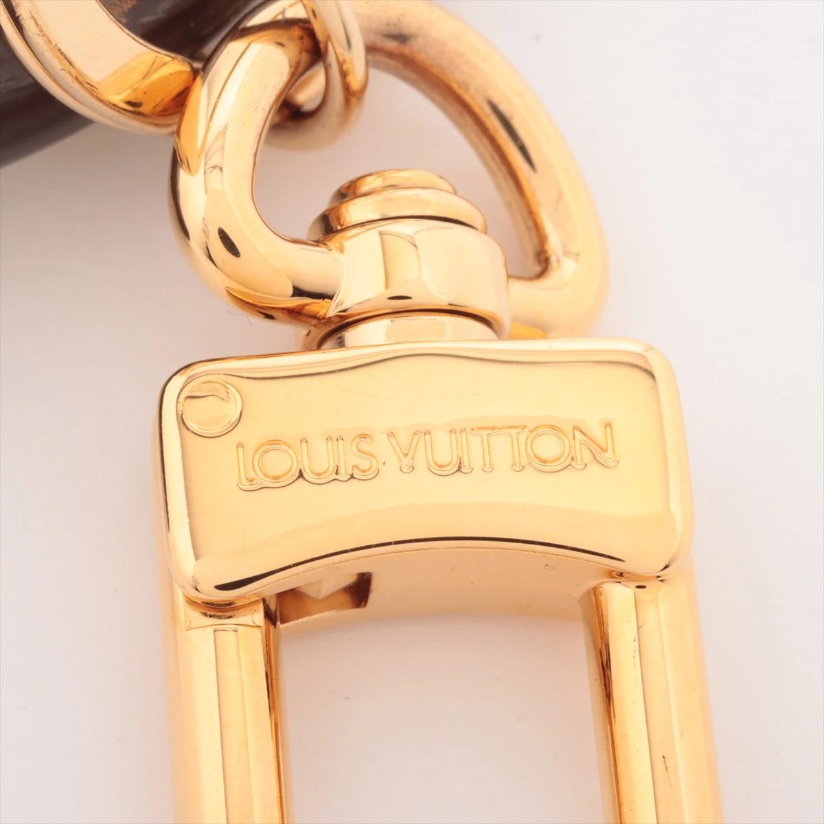 ヴィトン CX3272 チャーム GP×革 ゴールド M00993 ポルトクレ LV